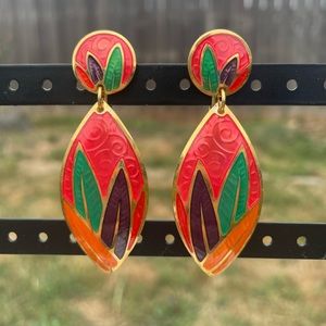 Vintage snap on earrings